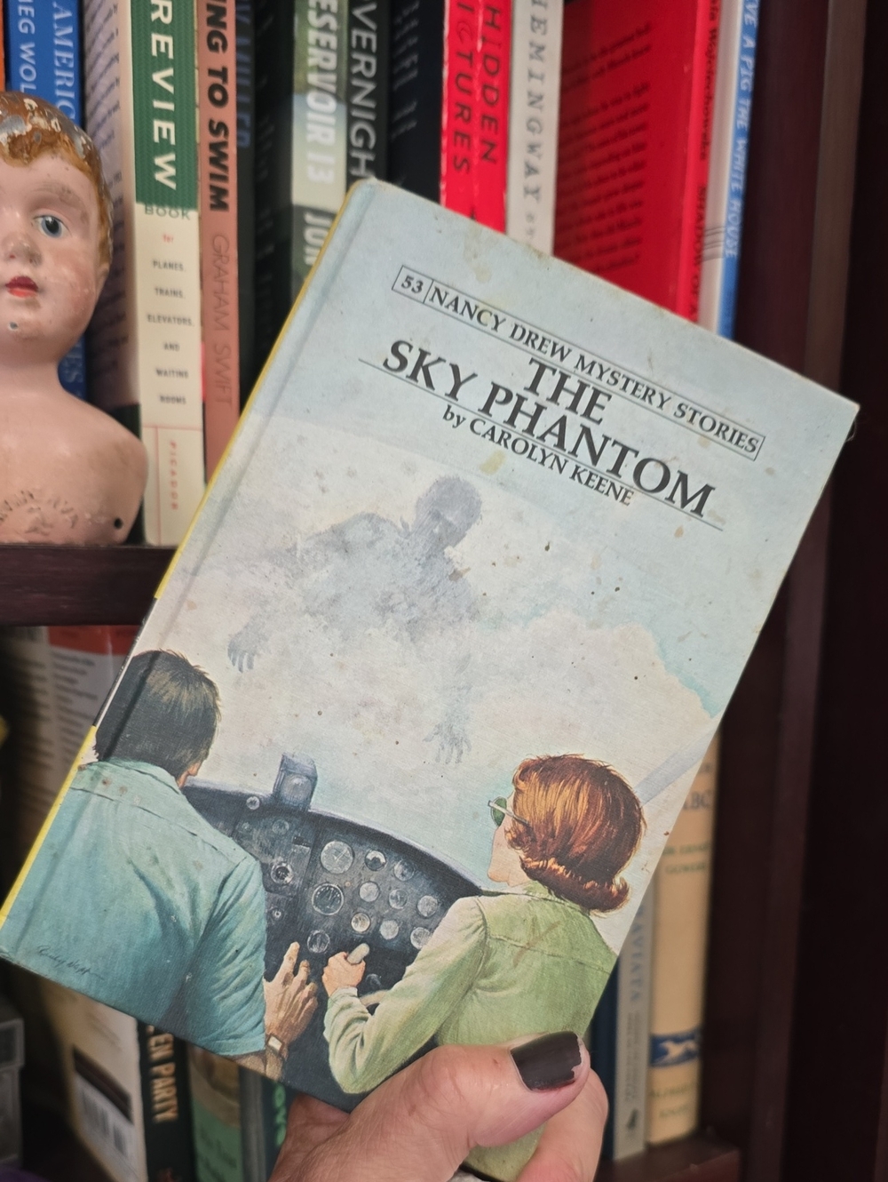 Nancy Drew "The Sky Phantom" 53 Vintage Hardcover Mystery Book 1976 Hardback